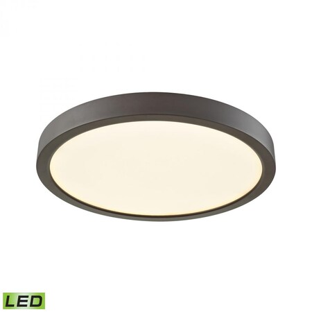 Thomas Titan 10-inch Integrated LED Flush in Oil Rubbed Bronze with a White A CL781231